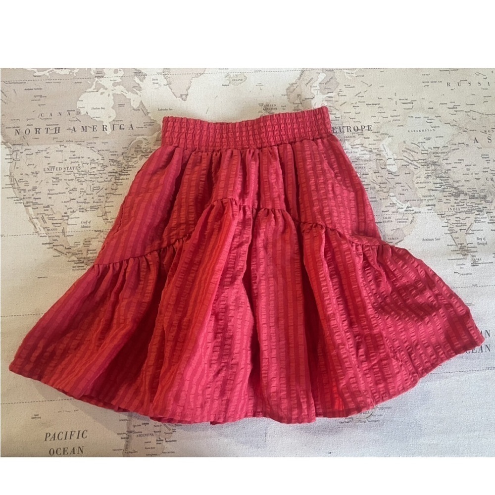 Coco Blanc Girls Size 8 Red Skirt